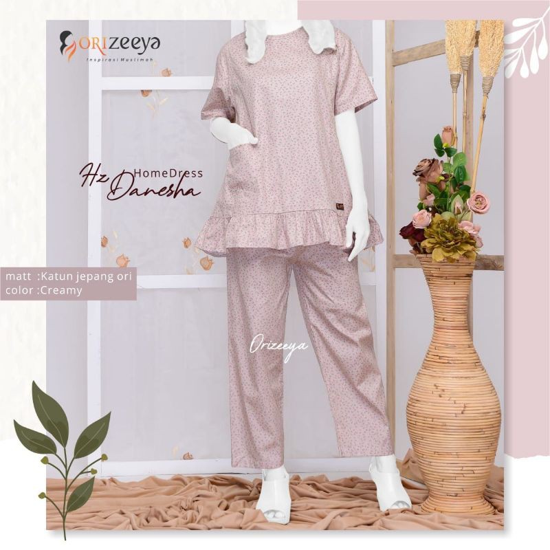 Sale Homedress Orizeeya HZ Danesa/Daster Setelan Orizeeya Sale/Setelan Piyama Katun Jepang Murah