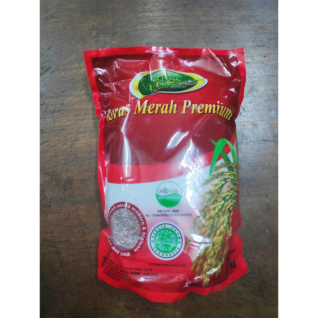 

Beras Merah Sugar Free Cokelat Coklat Brown Rice Mentik Susu Cap Hotel Organik Premium 2 kg