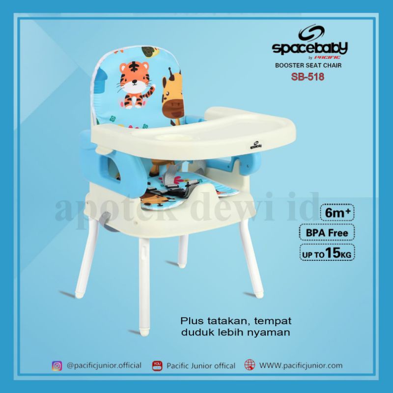 SpaceBaby Booster Seat Chair SB 518 - Kursi Makan Bayi