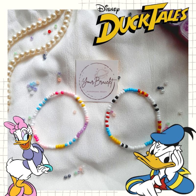 [B19]- Duck Tales| Gelang manik kartun| Bracelet beads animasi| Disney| Cincin manik| beaded| korean ring