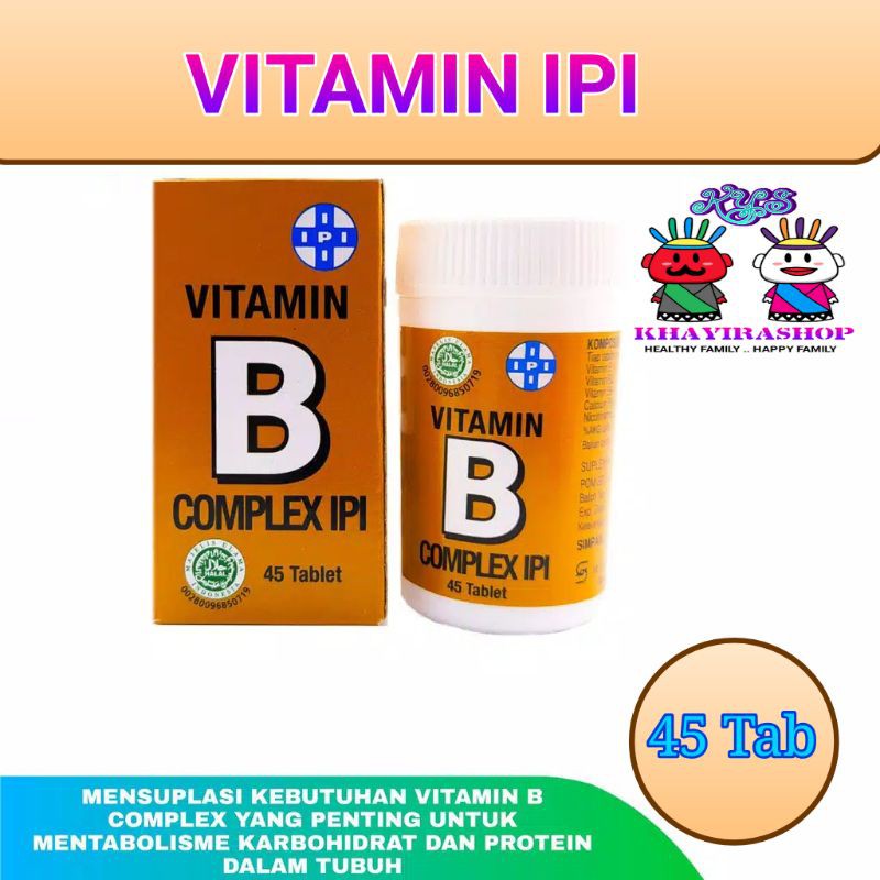 Jual VITAMIN IPI B COMPLEX ISI 45 TABLET | Shopee Indonesia