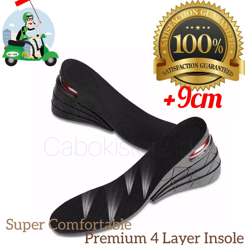 Insole 4 Layer 9cm Peninggi  Badan  atau Sol  Sepatu  