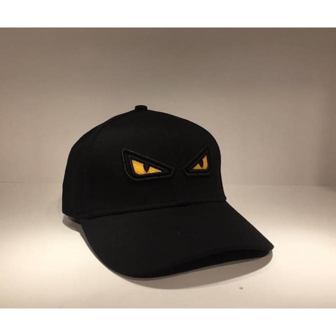 Ready Stok - Topi Fendi Monster - Hitam