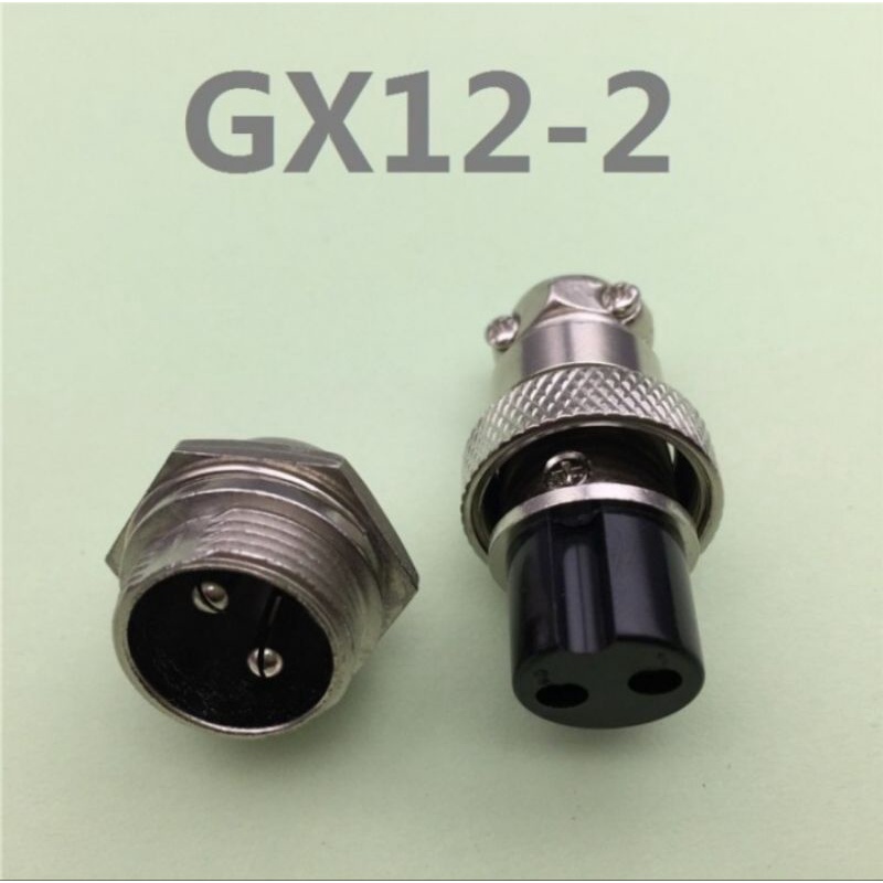 Jack Conector CB 2 pin set / Socket CB GX 12 2