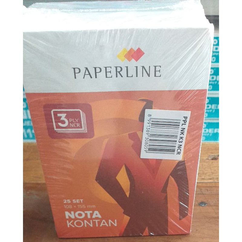 

3ply kecil nota kontan (1pak isi 10 buku)