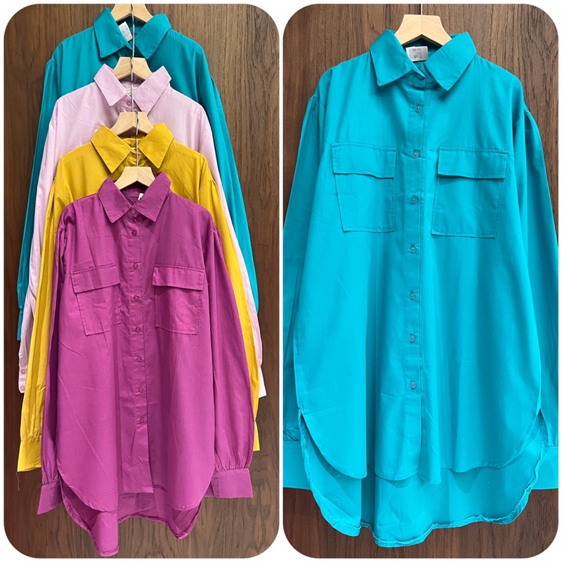 Kemeja Katun Poplin / TNS 067 (Harga utk 4 PTG)