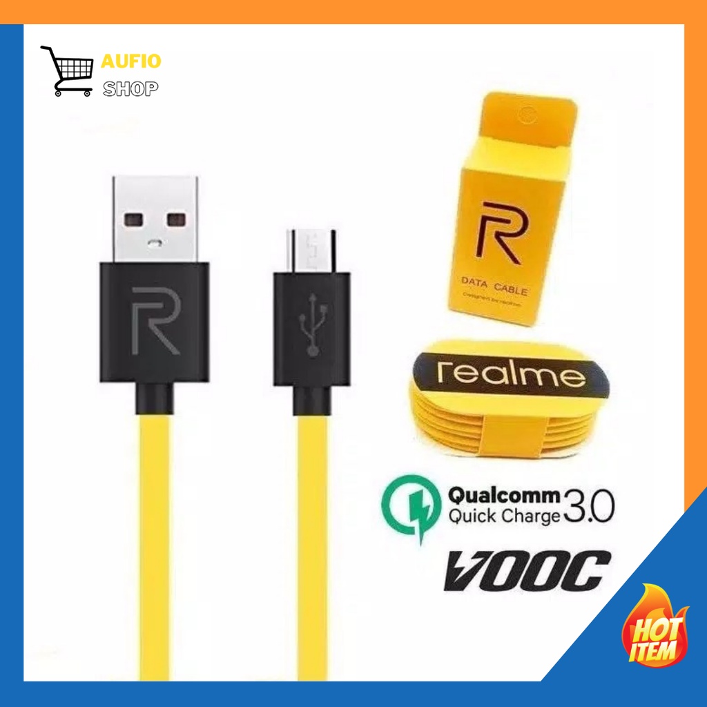 KABEL DATA REALME MICRO usb V8 / Kabel charger Realme TYPE C FAST CHARGING VOOC ORIGINAL