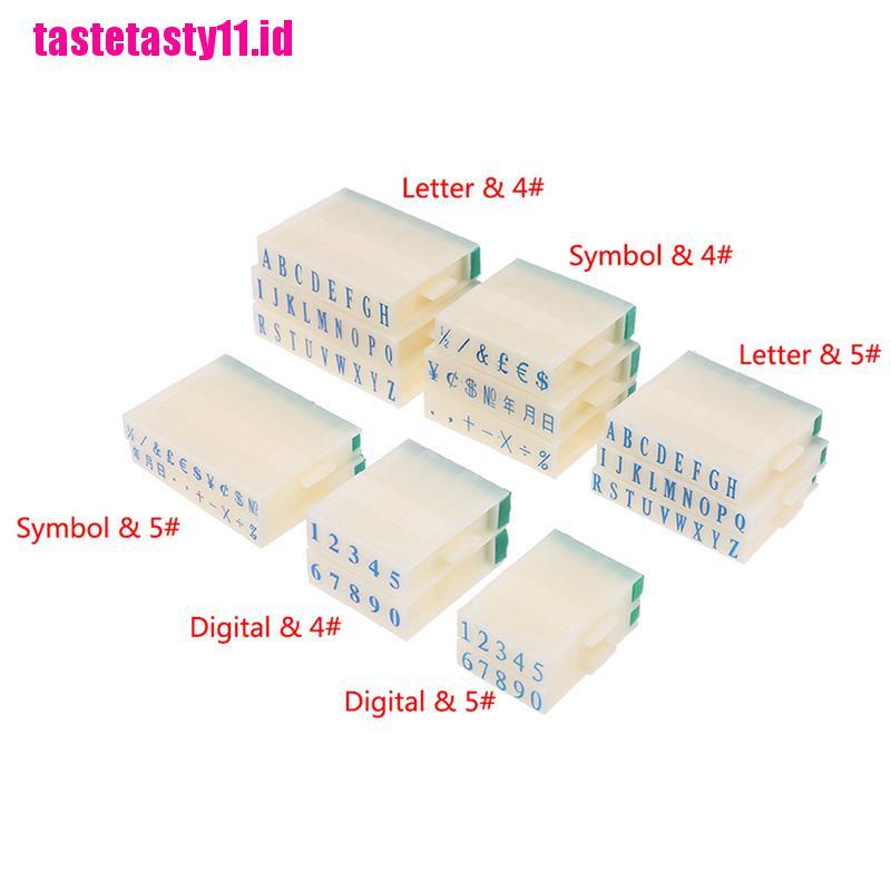 (TTID) Stempel Kertas Motif Angka / Simbol / Huruf