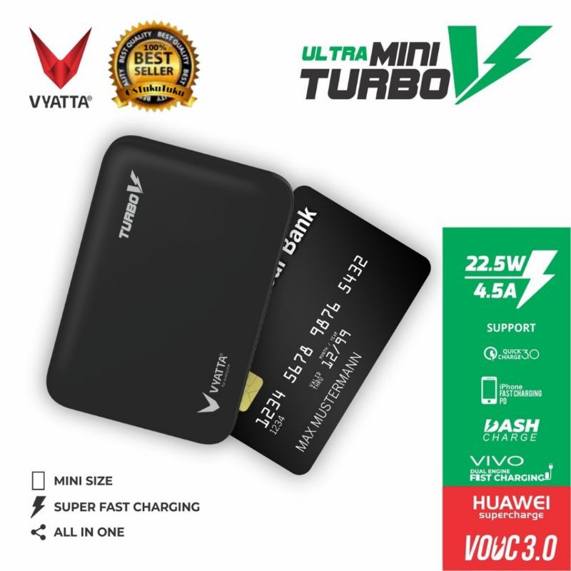 Powerbank VYATTA MINI TURBO V VOOC 3.0 POWERBANK 22.5W