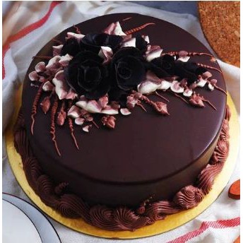 

Kue Ulang Tahun Ultah - Black Forest Dark Coklat - Free Kartu Ucapan
