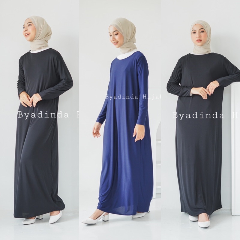 Manset Inner Wear Gamis Dress Lengan Panjang Hijab Jersey