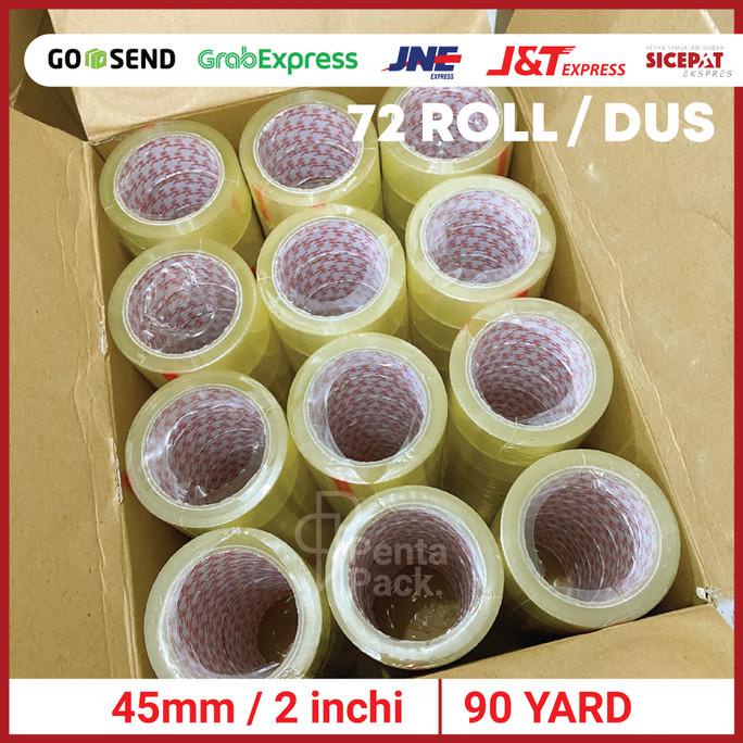 

1 Dus Lakban Selotip Isolasi - Bening (45 Mm/2 Inchi X 90 Yard) Fauzinarman