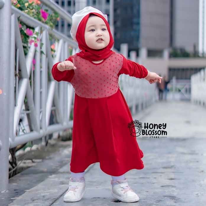 HONEYBLOSSOM gamis bayi perempuan 1 tahun / gamis bayi alesha series / gamis bayi perempuan