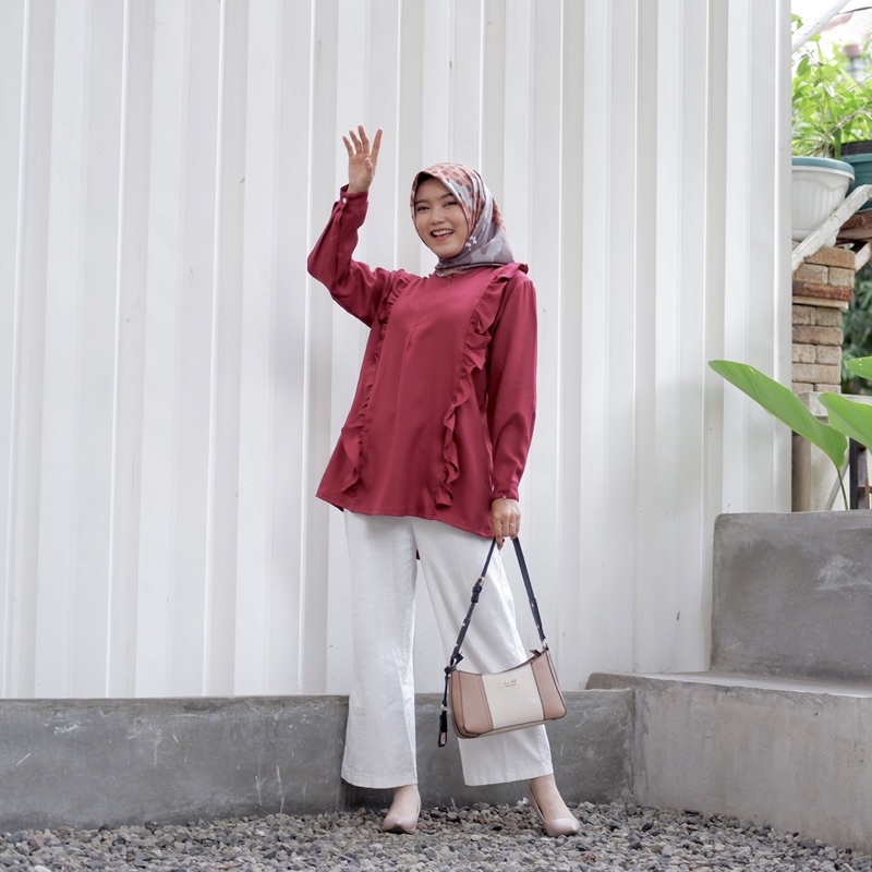 BLOUSE WANITA ATASAN BLOUSE MUSLIMAH BLOUSE RAFFLE