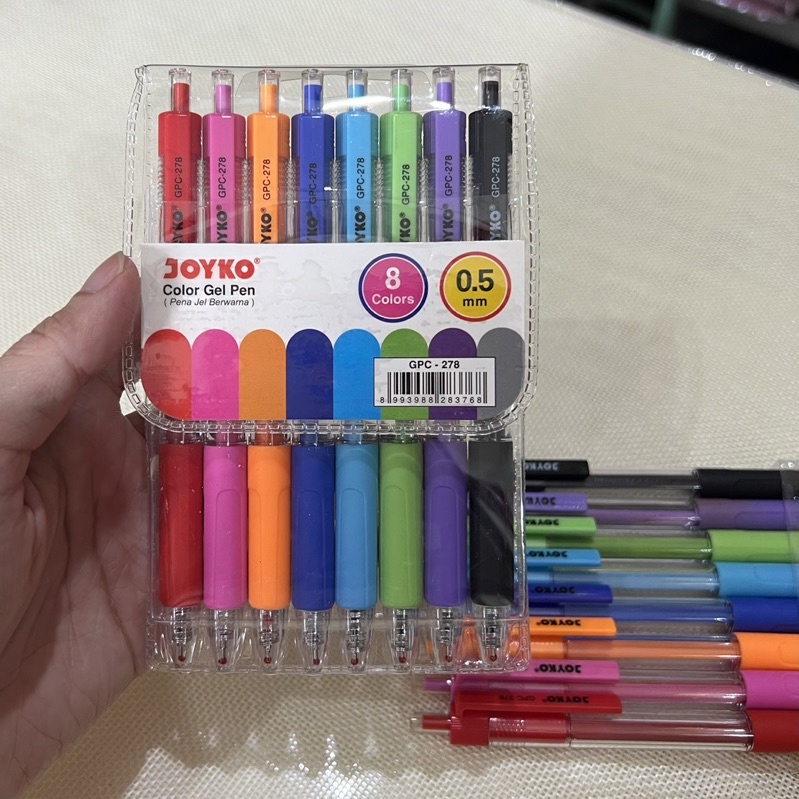 

Color Gel Pen / Pena Jel Warna Joyko GPC-278
