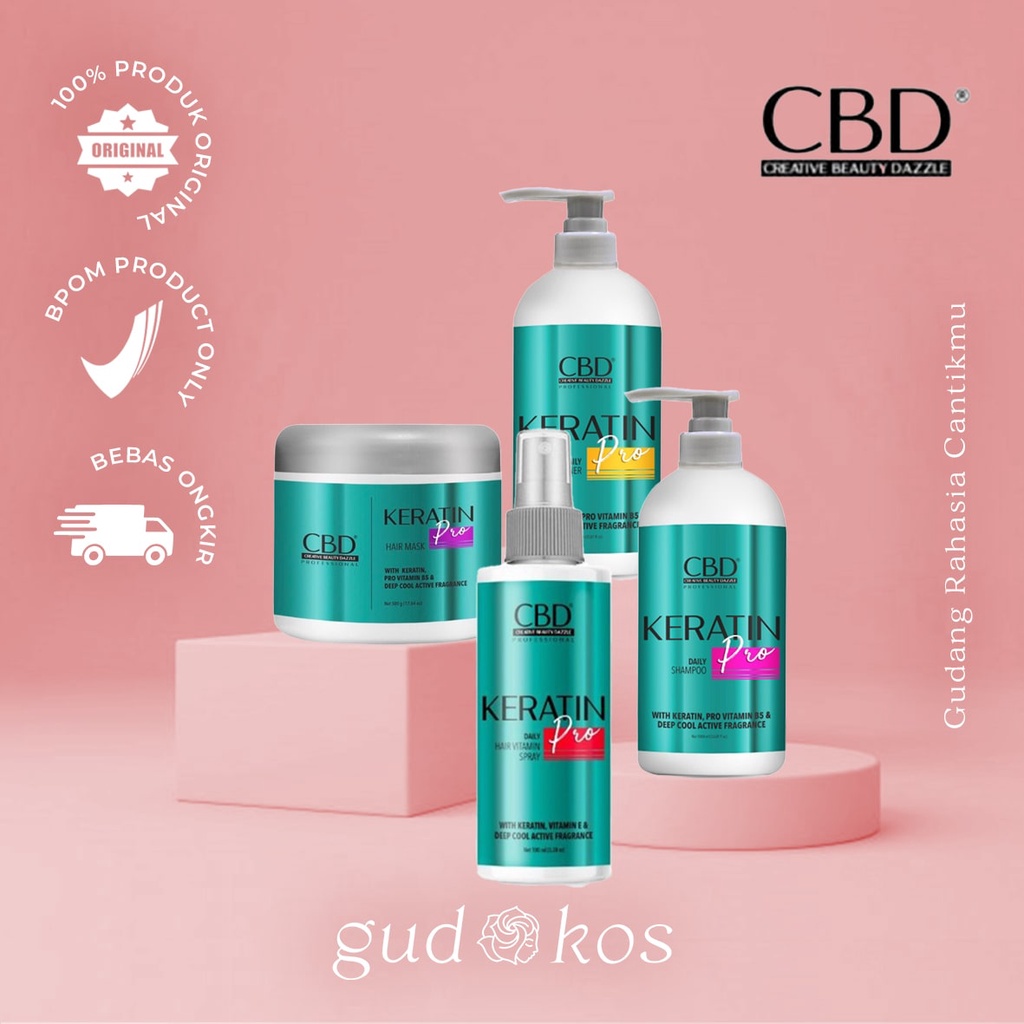 CBD Profesional Keratin Pro Daily Hair Mask / Shampoo / Conditioner / Vitamin Spray