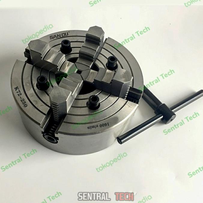 Chuck Bubut 10" 4 Jaw | Claw Bubut 4 Jaw | Catok Kepala Bubut 10 Inch