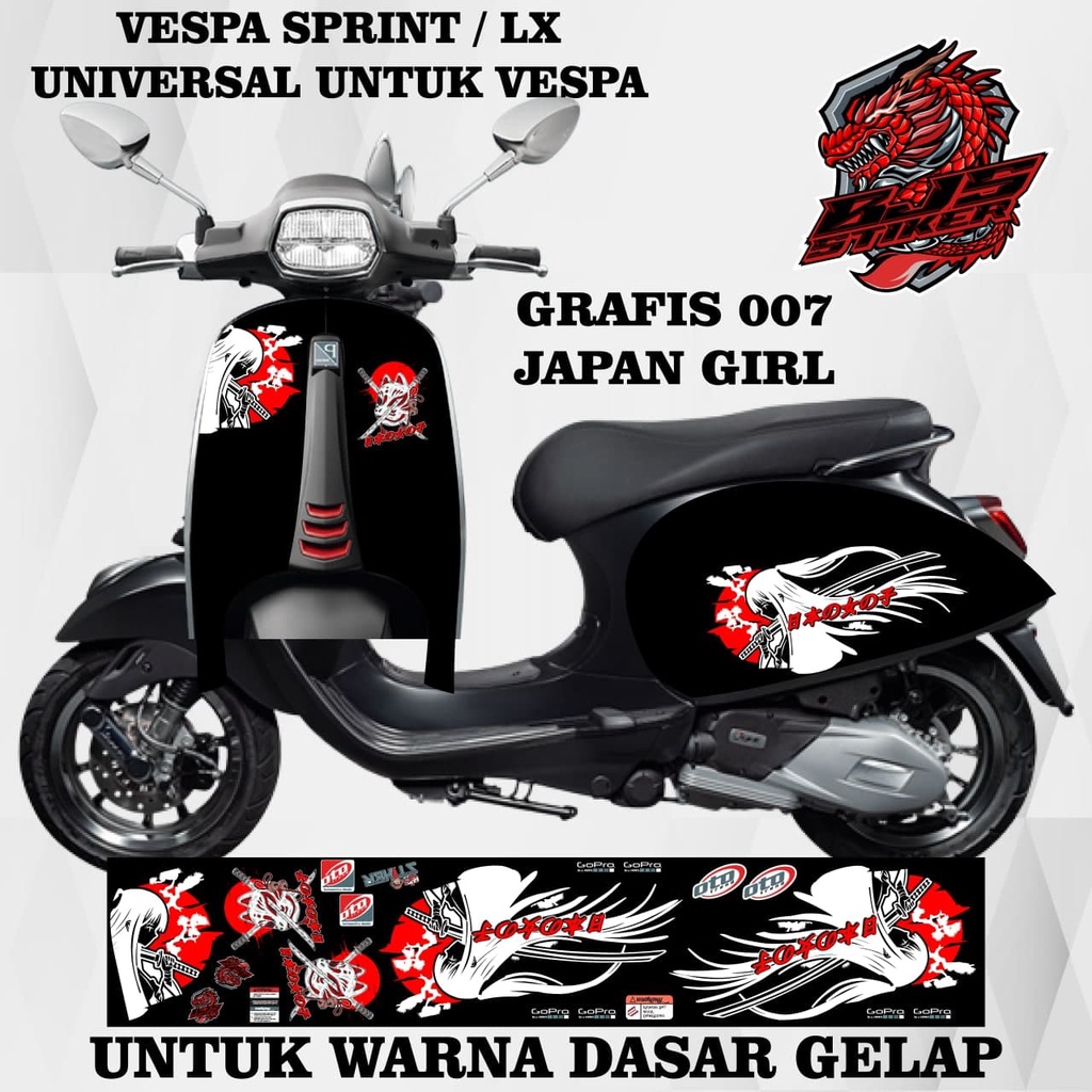 Striping vespa 150 - Stiker Decal transparan uv vespa primavera vespa sprint vespa matic 150 cc vesp
