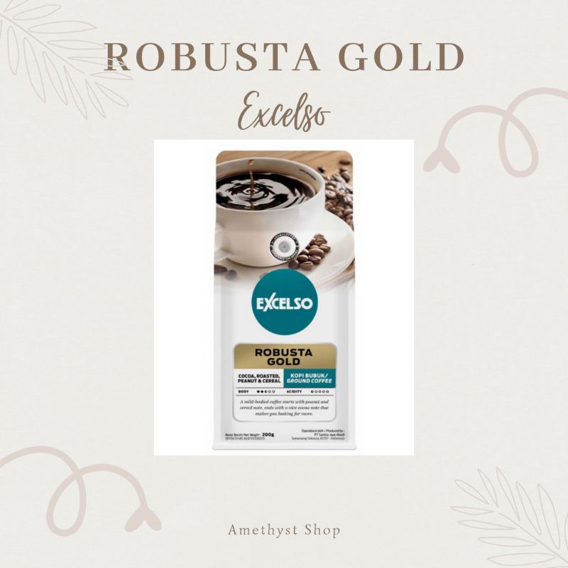 Jual EXCELSO Robusta Gold Bubuk 200 Gr Indonesia Shopee Indonesia