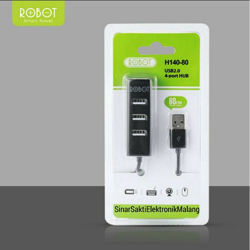 Robot USB HUB 4 Port Terminal Multiport4 in 1 H140 80cm Adapter Malang