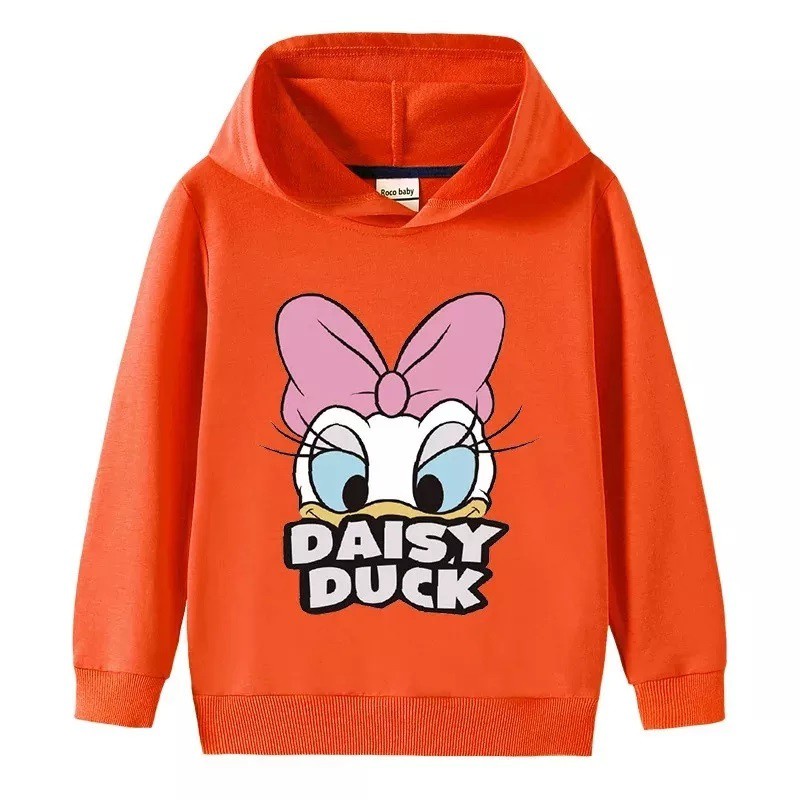 Sweater Hoodie Anak Daisy Duck Sweater Anak Fleece Pakaian Anak Unisex