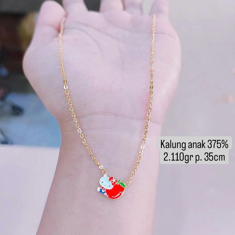 kalung anak emas Jakarta kadar 375%