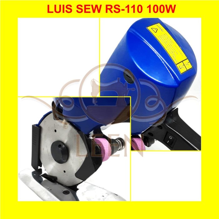 Luis Sew RS-110 100W Mesin Potong Octa Bahan Kain Portable RS110 LEEN