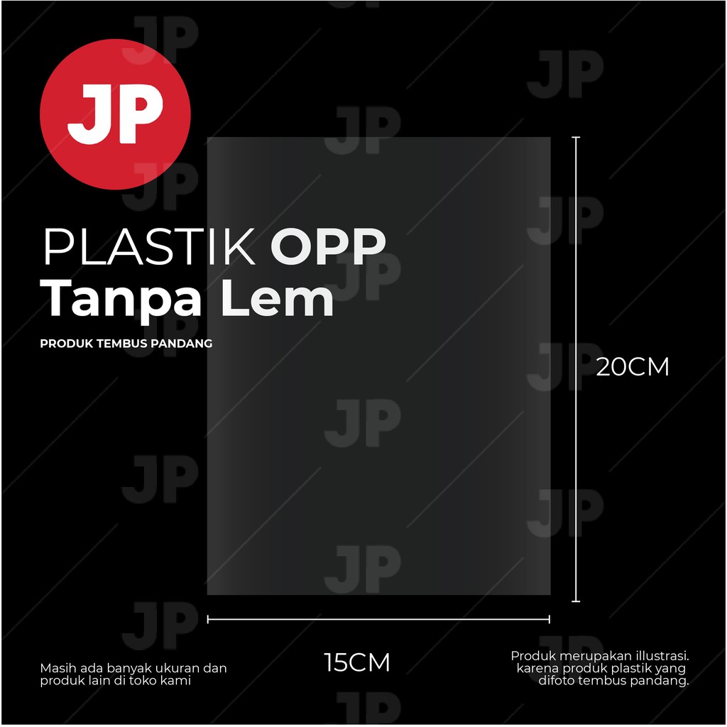 Plastik OPP Kiloan Ukuran 15x20 (Tanpa Lem)  untuk souvenir, packing, dll