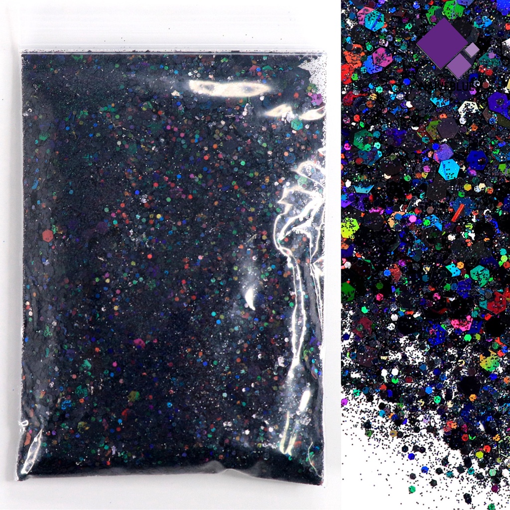 Naiveblue Serbuk Glitter Sequin 50g Aneka Ukuran Untuk Dekorasi Nail Art / Manicure DIY