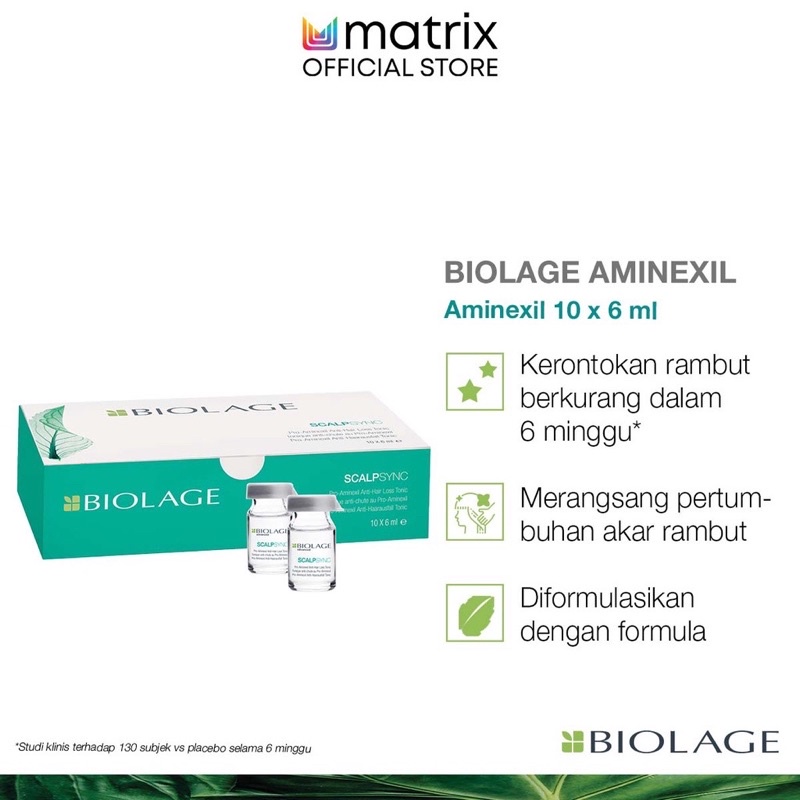 Matrix Biolage Scalpsync Aminexil 10 x 6 ML - Serum Rambut Rontok