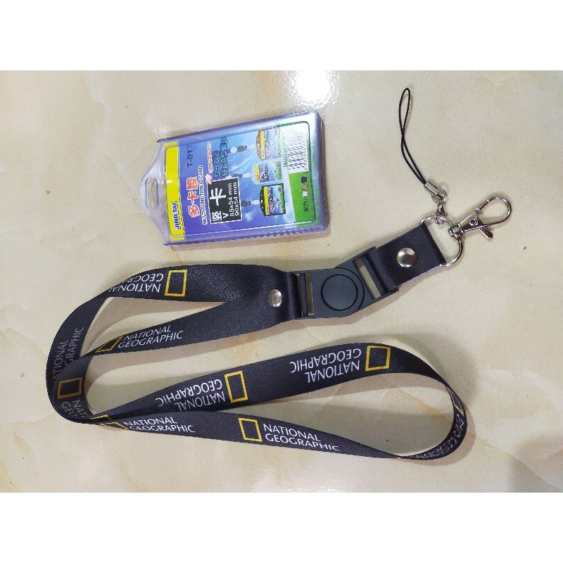 [READY STOK] Tali id card Nasional Geografi / lanyard National Geographic