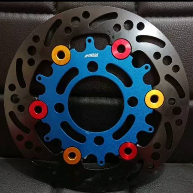 PIRINGAN DISC CAKRAM DEPAN MORIN BLACK BLUE 190MM BEAT KARBU FI POP STREET VARIO 110 125 150 SCOOPY-