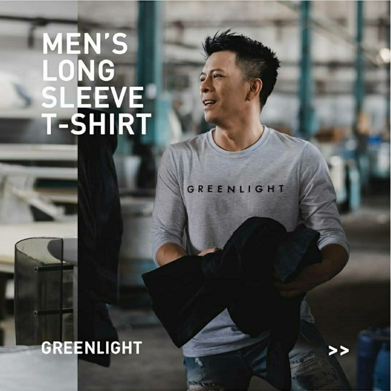 Kaos Greenlight lengan panjang/Kaos Greenlight Ariel/Kaos Greenlight terbaru/Kaos Greenlight Cod