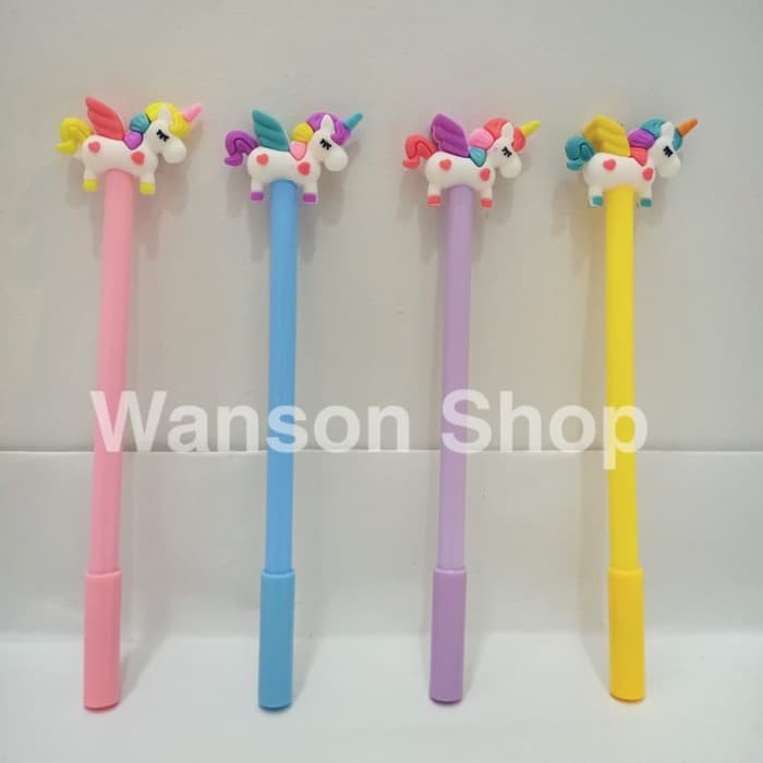 READY PULPEN UNICORN SAYAP / PEN KARAKTER / PEN LUCU