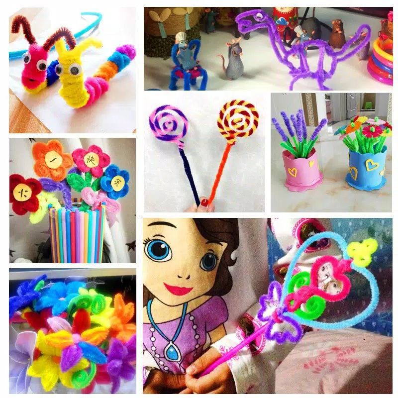 Pipe Cleaner Kawat Bulu Mercy Montessori Mainan Anak