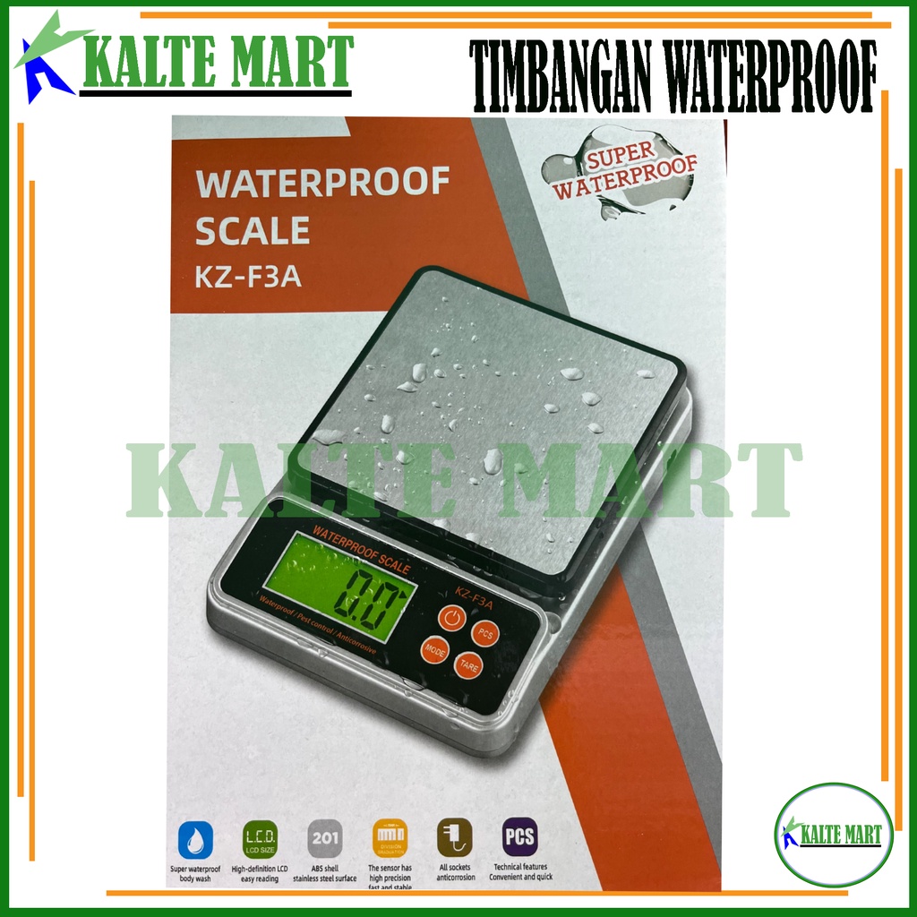 Timbangan Dapur Digital Tahan Air 5kg/0,5gram 10kg/1gram Timbangan Kue 10kg / Timbangan Waterproof, Timbangan Dapur, Timbangan Kue, Kitchen Scale 5kg,10kg