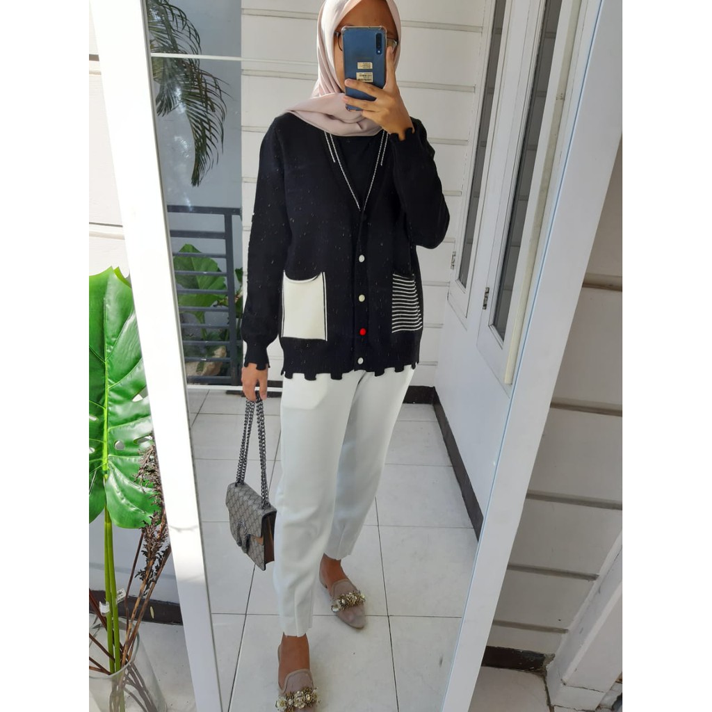 Sabina Cardi by ilook.inc / Cardigan Knit Import BKK / Outer Rajut / Iymel / Sweater / Jaket