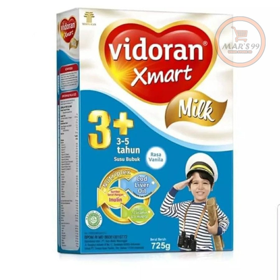 

VIDORAN XMART 3+ VANILLA MADU - 725 G - Vanila