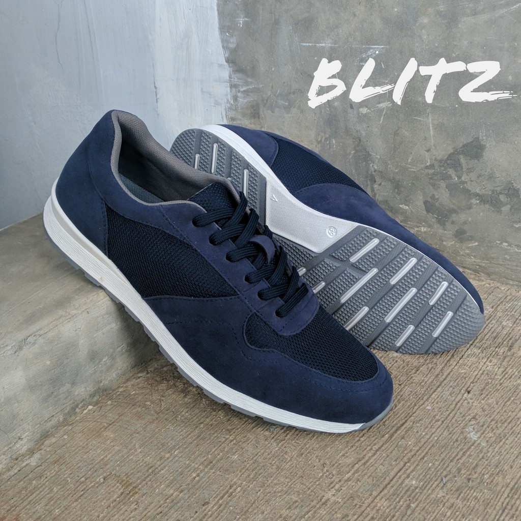 BLITZ NAVY | FORIND x Volve | Sepatu Sneakers Kets Running Sport Pria/Cowok/Men Sneakers Footwear