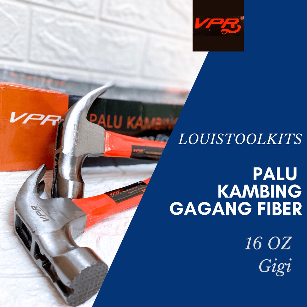 Palu Kambing Fiber Gigi Magnet VPR - 16 OZ [ Per 6 pcs ]