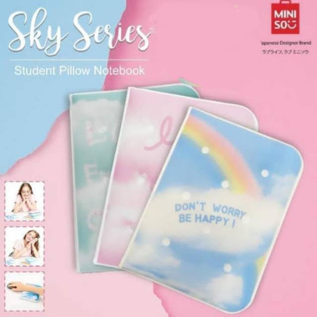 Original Miniso - Pillow Memo Book Notebook Memobook Diary