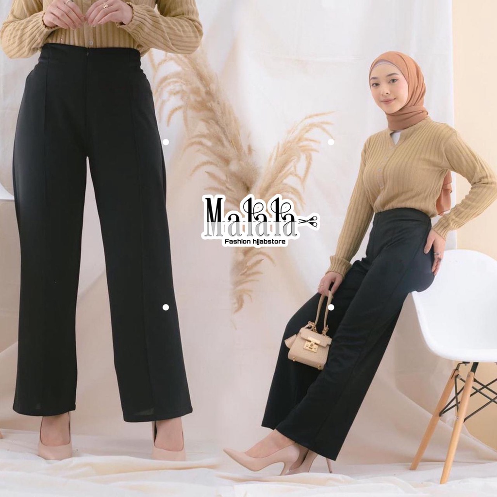 KULLOT SCUBA CELANA PANJANG WANITA BAWAHAN PREMIUM FASHION PAKAIAN PREMIUM MURAH BY MALALASTORE