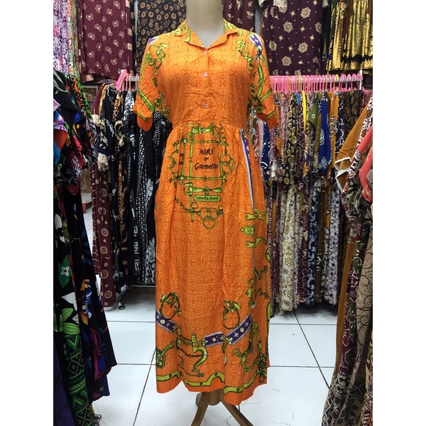 DASTER KARTIKA BATIK / DASTER KERAH / DASTER LONGDRESS / BAJU SANTAI WANITA / PIYAMA CEWEK