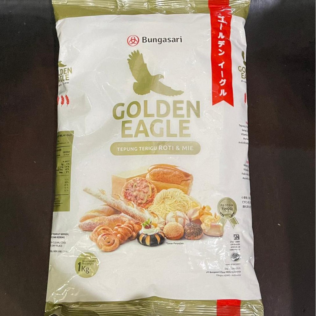 Tepung Terigu Golden Eagle 1kg - Protein Tinggi