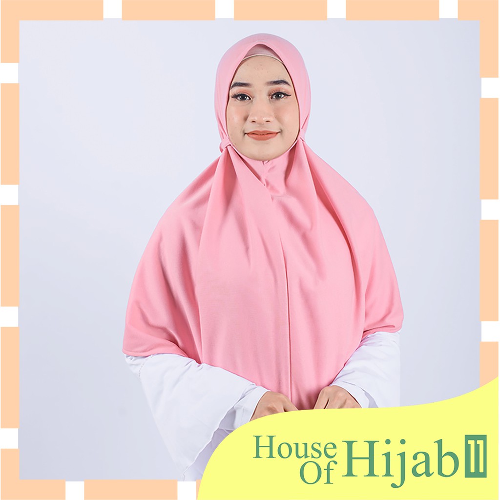 PROMO TERMURAH.. Hijab Tali Belakang Size M L XL | JUMBO - SUPER JUMBO | Kerudung At Home Di Rumah Saja VARIASI 2 - Jilbab Syari