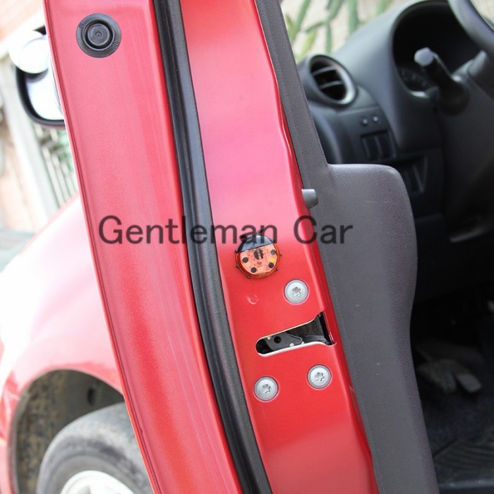 Car Warning LED Lady Bug Door Lampu Flash Kedip Peringatan Buka Pintu Mobil Safety