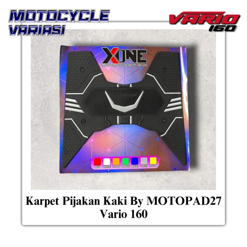 MOTOPAD27 Karpet Vario 160 Karpet Pijakan Kaki Vario 160 Bordes Vario 160