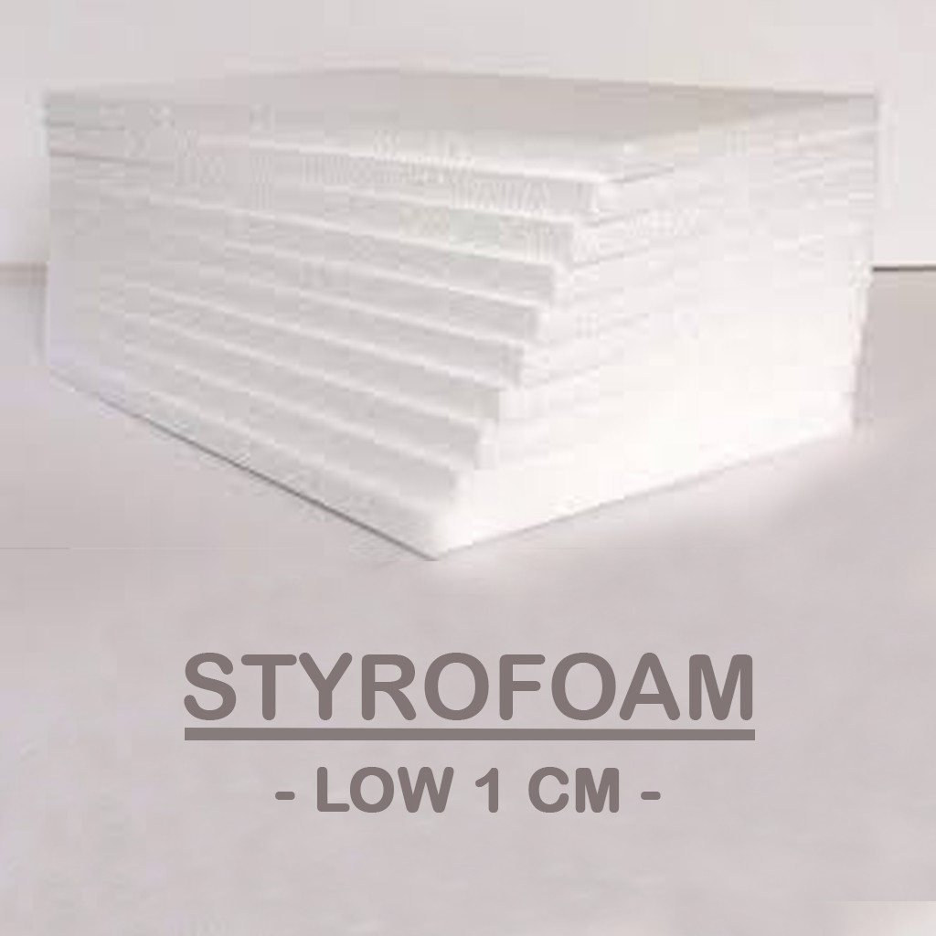 Jual Styrofoam 100x50, Styrofoam Lembaran 100x50 Tebal 1 Cm, Styrofoam