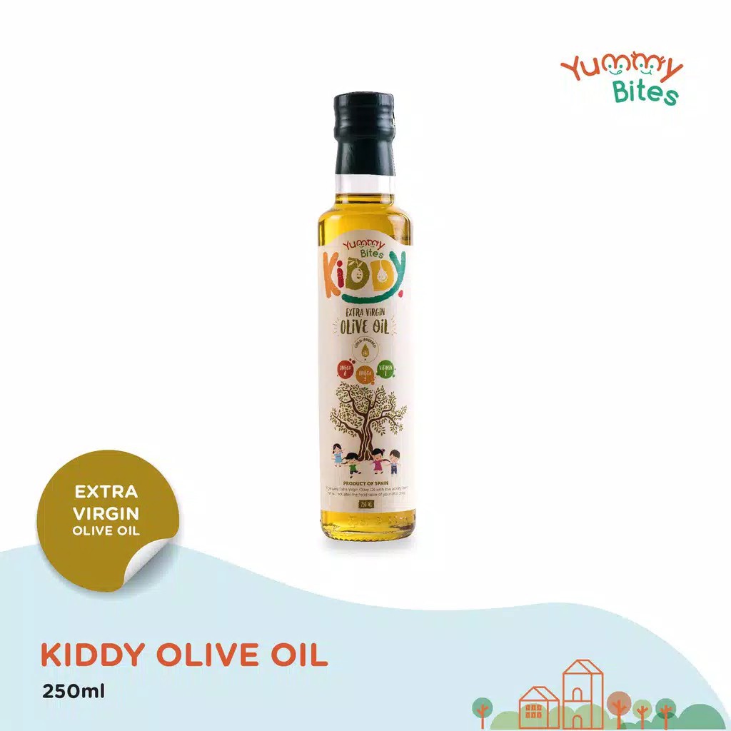 YUMMY BITES KIDDY VIRGIN OLIVE OIL EVOO | MINYAK ZAITUN MPASI | LEMAK TAMBAHAN MPASI | OLIVE OIL BAYI