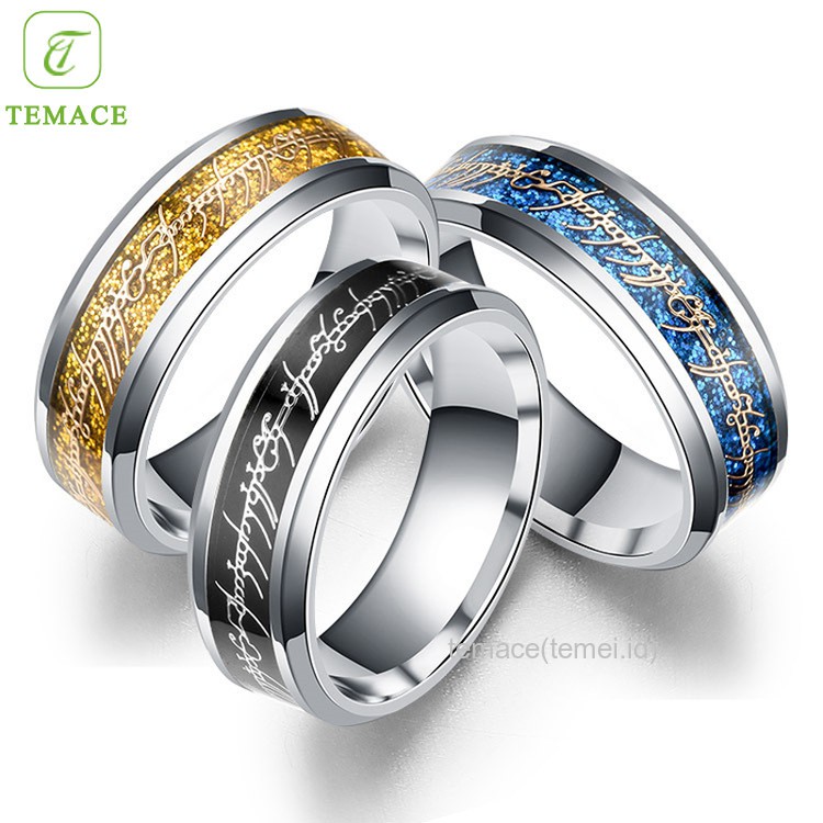 Cincin Pria dan Wanita Tauhid Kalimat Syahadat Muslim Islami Kaligrafi Arab Original Termurah Couple